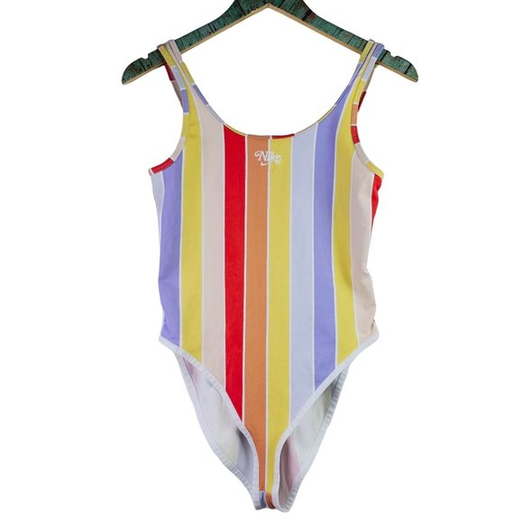 Nike Women's Retro Femme Striped Cotton Bodysuit, Sz S - Picture 2 of 8